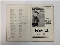 1953 Open Golf Championship at Carnoustie GC Official Program - Ben Hogan Triple Crown & Career Grand Slam