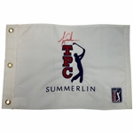 Tiger Woods Signed TPC Summerlin Embroidered Flag - Site of First Victory JSA ALOA
