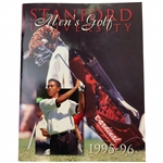 1995-96 Stanford University Mens Golf Media Guide Featuring Tiger Woods - Rare