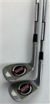 A Pair of TaylorMade Milled Grind 2 Tiger Woods Special Edition Grind Golf Wedges in Presentation Box