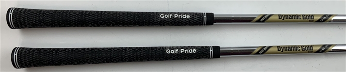 A Pair of TaylorMade Milled Grind 2 Tiger Woods Special Edition Grind Golf Wedges in Presentation Box