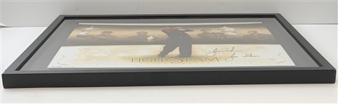 Tiger Woods Signed 'Tiger Slam' Canvas Inscribed 'Tiger Slam' LTD ED #14/25 UDA COA #BAJ79385
