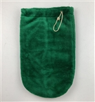 Tiger Woods Signed Masters Green Drawstring Bag on Embroidered Logo JSA ALOA