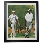 Tiger Woods Signed Photo of Woods w/Michael Jordan - Framed JSA ALOA