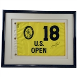 Payne Stewart Perfectly Signed 1999 US Open at Pinehurst Flag - Rare! - Framed JSA ALOA