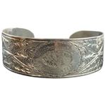 1937 Olympic Golf Club Second Division Sterling Silver Cuff Bracelet