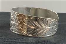 1937 Olympic Golf Club Second Division Sterling Silver Cuff Bracelet
