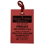 1989 Ryder Cup Admission Ticket Badge