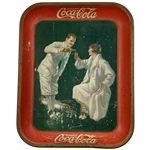 Circa 1926 Coca-Cola The Golfers Tin Lithograph Advertising Tip Tray - 13.5” x 10.5”