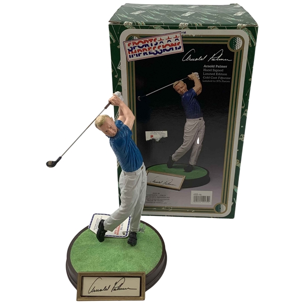Arnold Palmer Hand Signed Sports Impressions Limited Edition Cold Cast Figurine 791/975 JSA ALOA