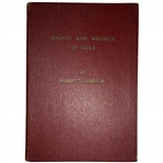 Jones, Robert T. Jr. Rights and Wrongs of Golf. A. G. Spalding & Bros., 1935. Red Version