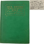 Chick Evans Signed Ida Broke: The Humor and Philosophy of Golf. E. P. Dutton, 1929 JSA ALOA