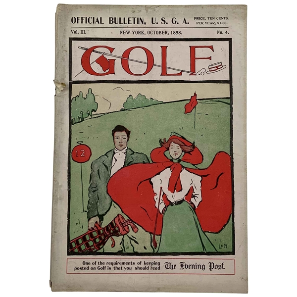 1898 Golf: Official Bulletin, U.S.G.A. Josiah Newman Vol. III, No. 4 - U.S. Amateur Content