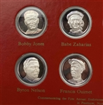 1974 World Golf Hall of Fame Commemorative Medal Collection Set
