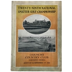 1925 US Amateur at Oakmont Official Program - Bobby Jones 3rd Major Victory - Rare