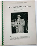 Champ Ralph Guldahl Signed 1938 US Open Golf Championship Official Program JSA ALOA