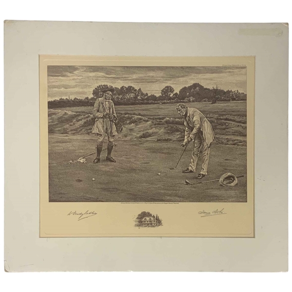 James Dobie After Walter Dendy Sadler Stymied 1901 Golfing Etching