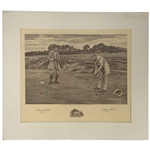 James Dobie After Walter Dendy Sadler Stymied 1901 Golfing Etching