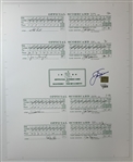 Jack Nicklaus Signed 1986 Masters Tournament Commemorative Scorecard Display JSA ALOA
