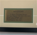 Ben Hogan Signed Mueller Card Tribute Collage - Framed JSA ALOA