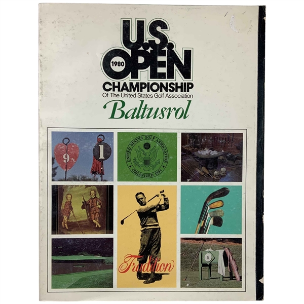 1980 US Open Championship at Baltusrol Program - Jack Win