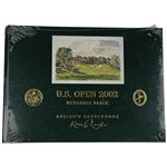 U.S. Open 2002 Bethpage Black Kenneth Reed Artist Sketchbook - Tiger Win!