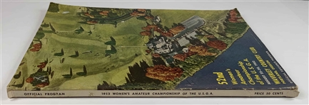 1952 US Women's Amateur Waverley Country Club Program 
