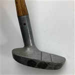Center Shafted Aluminum Mallet Putter with Hickory Shaft