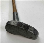 Center Shafted Aluminum Mallet Putter with Hickory Shaft