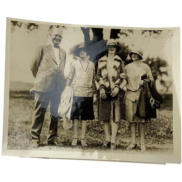 Bobby Jones Family at 1927 US Amateur Win at Minikahda Club Original Underwood & Underwood Photo