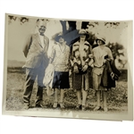 Bobby Jones Family at 1927 US Amateur Win at Minikahda Club Original Underwood & Underwood Photo