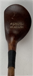 Three Antique Hickory Shaft Wood Golf Clubs Including Wright & Ditson & Seymour Dunn