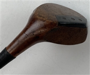Three Antique Hickory Shaft Wood Golf Clubs Including Wright & Ditson & Seymour Dunn