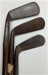 Eleven (11) Hickory Shafted Smooth Face Irons & Splice Neck Incl. A. Duncan & Anderson Anstruther