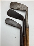 Eleven (11) Hickory Shafted Smooth Face Irons & Splice Neck Incl. A. Duncan & Anderson Anstruther