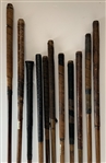 Eleven (11) Hickory Shafted Smooth Face Irons & Splice Neck Incl. A. Duncan & Anderson Anstruther