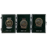 Three Masters Tournament Money Clips in Presentation Cases