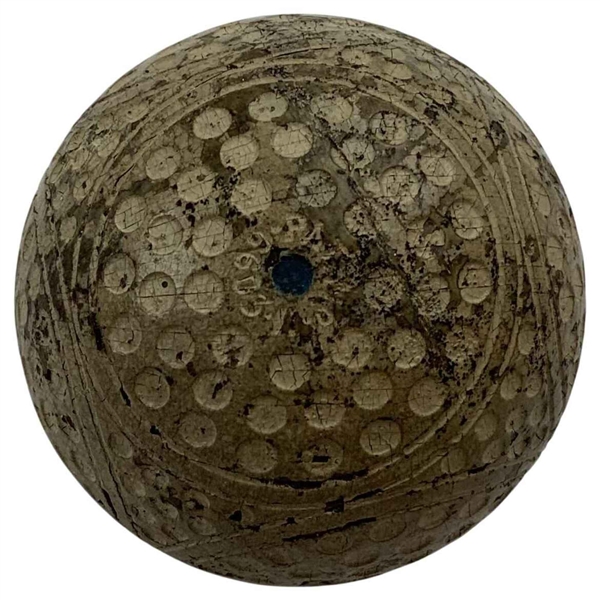 Antique Scottish Bramble Pattern Gutta-Percha Golf Ball