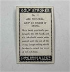 A Group of Seven 1923 Cope Brothers and Company Golf Strokes Kenilworth Cigarette Cards