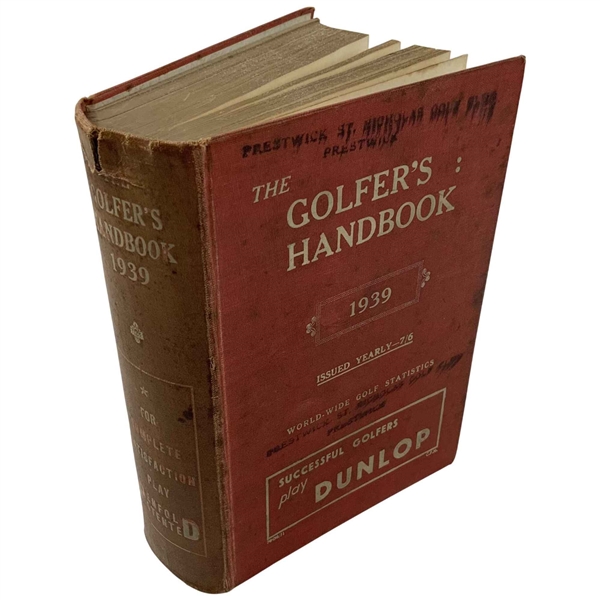 The Golfers Handbook 1939. Edinburgh