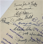 Interlachen CC's Willie Kidd & Others Signed 1950 Monifieth Golf Club Burns Supper Souvenir Program JSA ALOA