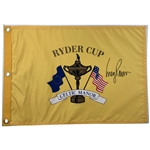 Capt. Corey Pavin Signed Official 2010 Ryder Cup Celtic Manor Commemorative Golf Flag JSA ALOA