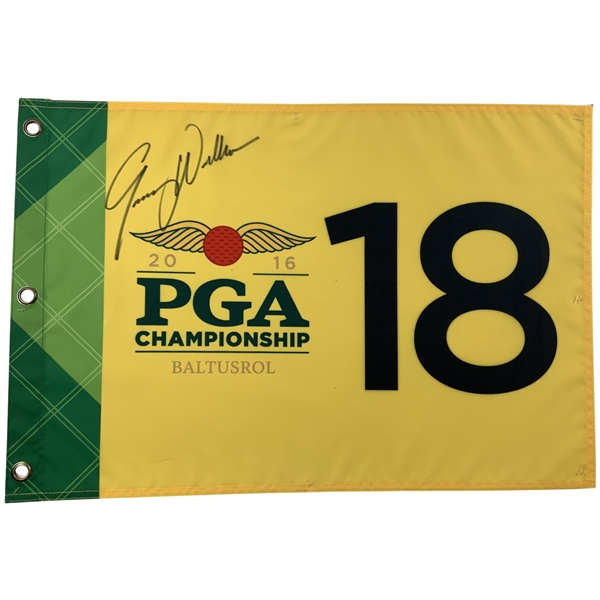 Jimmy Walker Signed 2016 PGA Championship Baltusrol Flag JSA ALOA