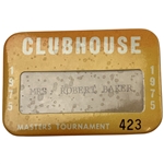 1975 Masters Tournament Clubhouse Access Badge - Nicklaus 5th Win