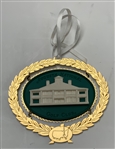 Two Augusta National Golf Club 24 Karat Gold Finish Commemorative Holiday Ornaments
