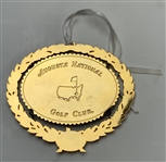 Two Augusta National Golf Club 24 Karat Gold Finish Commemorative Holiday Ornaments