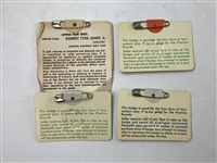 A Collection of Eight Vintage Masters Tournament Series Badges from Between 1967-1979