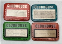 A Collection of Seventeen Masters Tournament Clubhouse Badges Issued to Mrs. Robert Baker 1968-1988