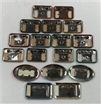 A Collection of Seventeen Masters Tournament Clubhouse Badges Issued to Mrs. Robert Baker 1968-1988