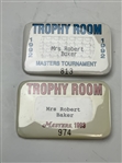 A Collection of Nine Masters Tournament Employee and Departmental Pinback Badges 1979-1993